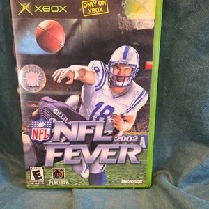 Microsoft NFL Fever 2002 Xbox Game - Green and Blue